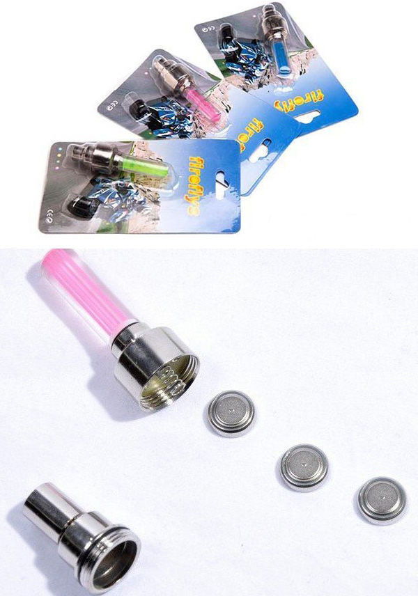 Bộ 2 đèn Led gắn van bánh xe đạp