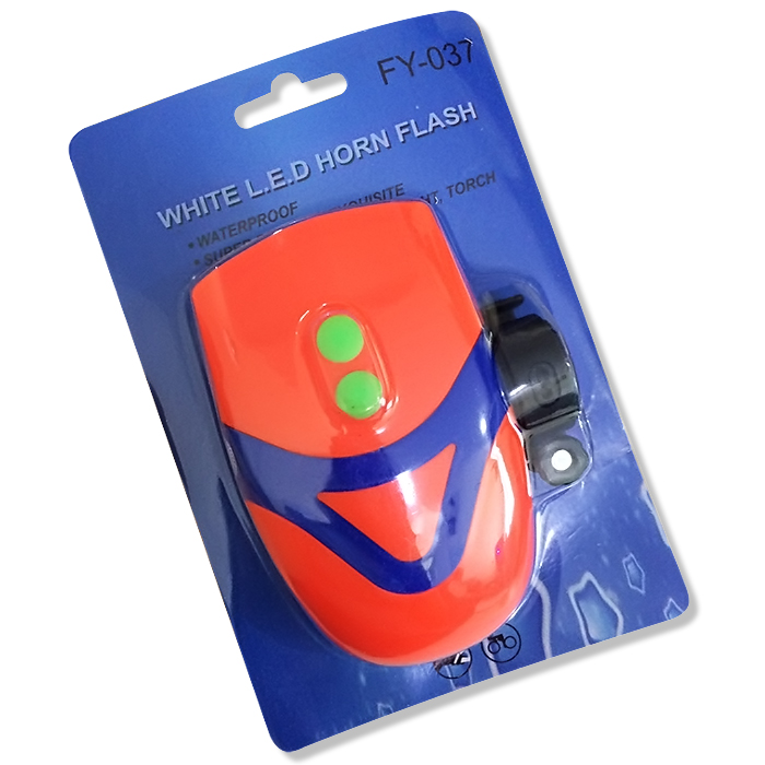 Đèn chiếu sáng gắn xe đạp có còi  FY-037