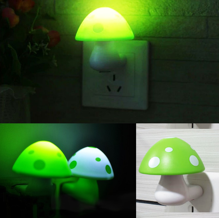 Bộ 2 đèn ngủ cảm ứng hình nấm siêu đáng yêu