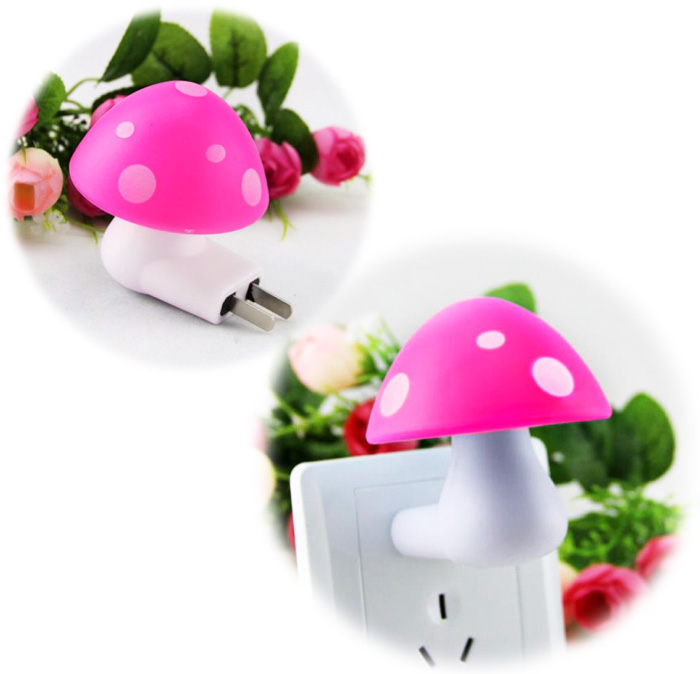 Bộ 2 đèn ngủ cảm ứng hình nấm siêu đáng yêu