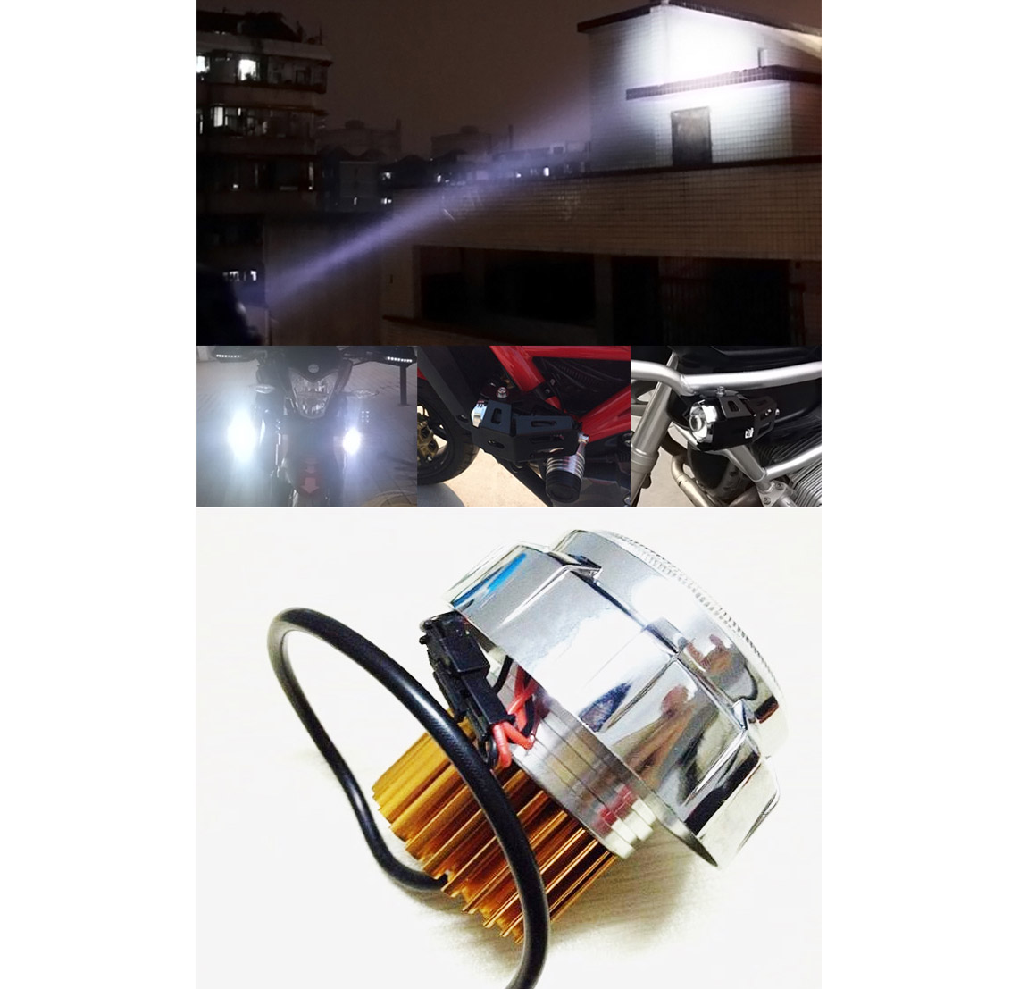 Bộ 2 đèn trợ sáng Led H14 cho xe máy