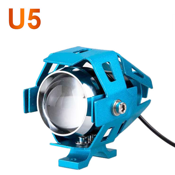 Đèn Led trợ sáng U5 cho xe máy (Xanh)