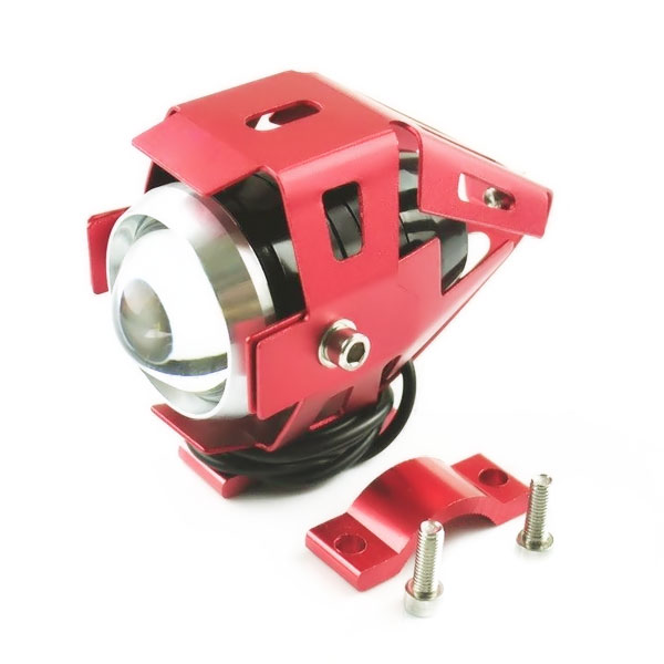 Bộ 2 đèn Led trợ sáng U5 cho xe máy (Đỏ)