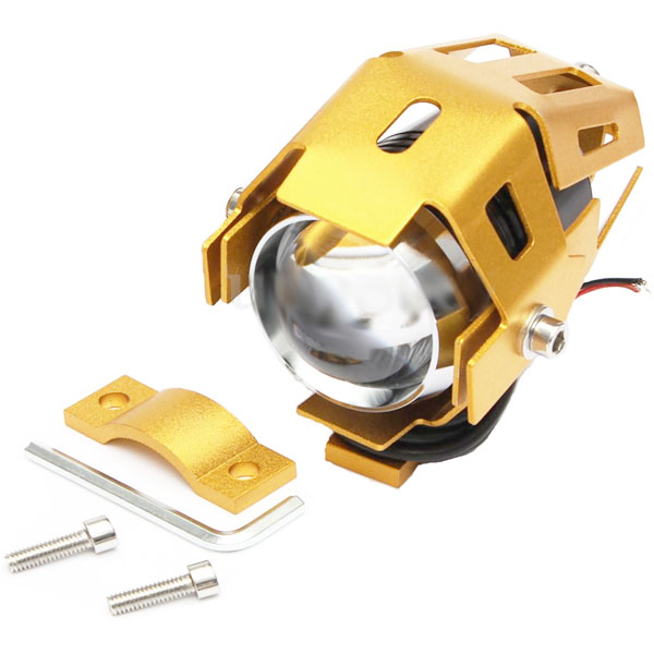 Đèn Led trợ sáng U5 cho xe máy (Vàng đồng)