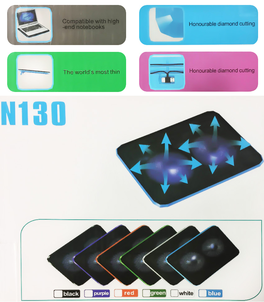 Đế tản nhiệt Laptop Cooling Pad N130