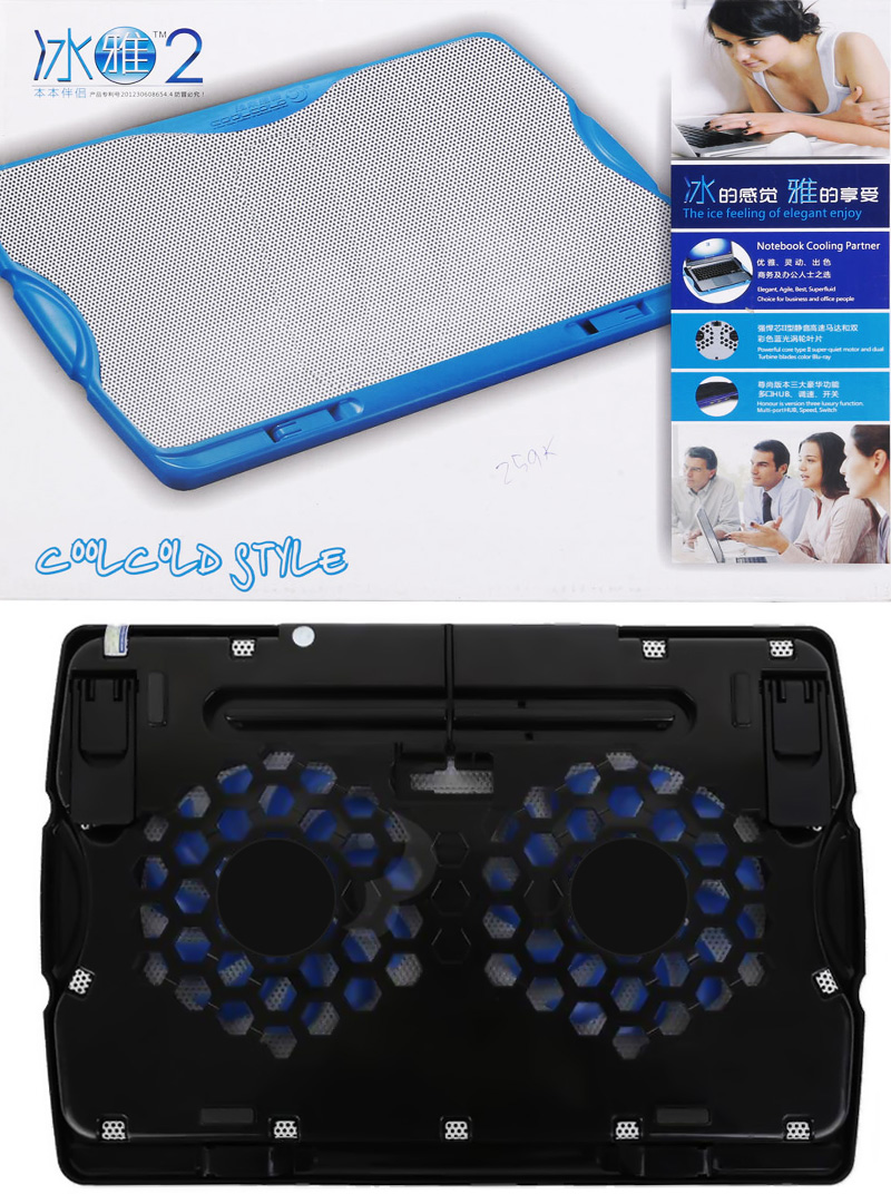 Đế tản nhiệt Cool Cold™ Elegant Ice 2 Pop - K22 (2 quạt)