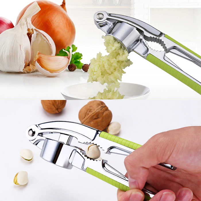 Dụng cụ bấm ép và đập dập hành tỏi bằng inox