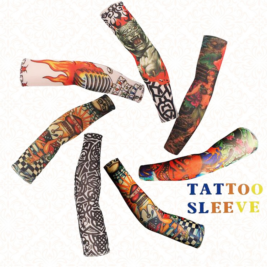 Bộ 5 đôi găng tay hình xăm 3D Tattoo Sleeve