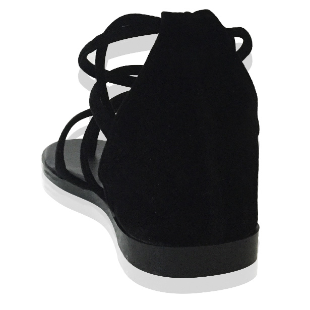 Giày xăng đan chiến binh cột dây (Đen)