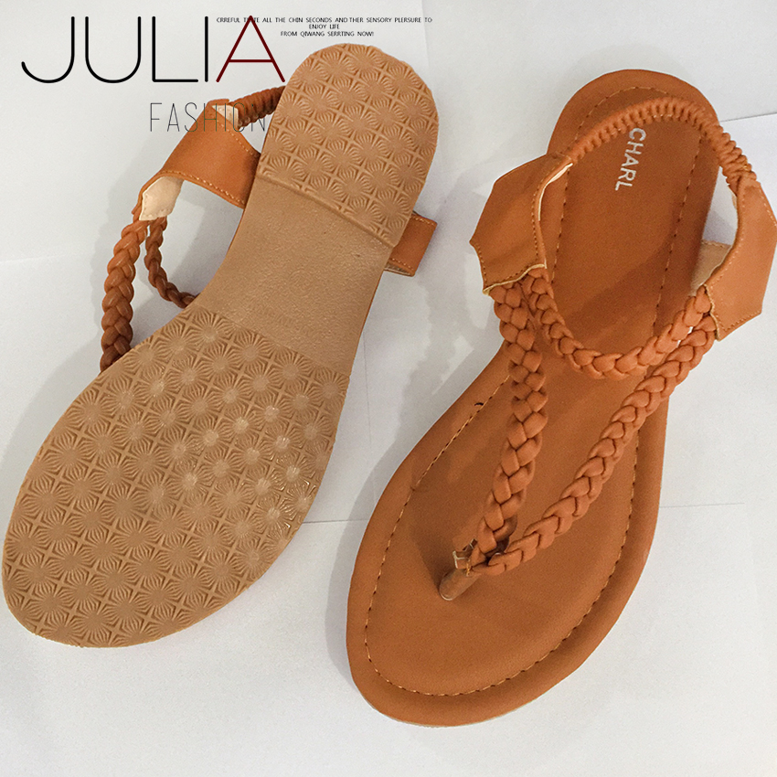 Giày sandal quai kẹp (Nâu)
