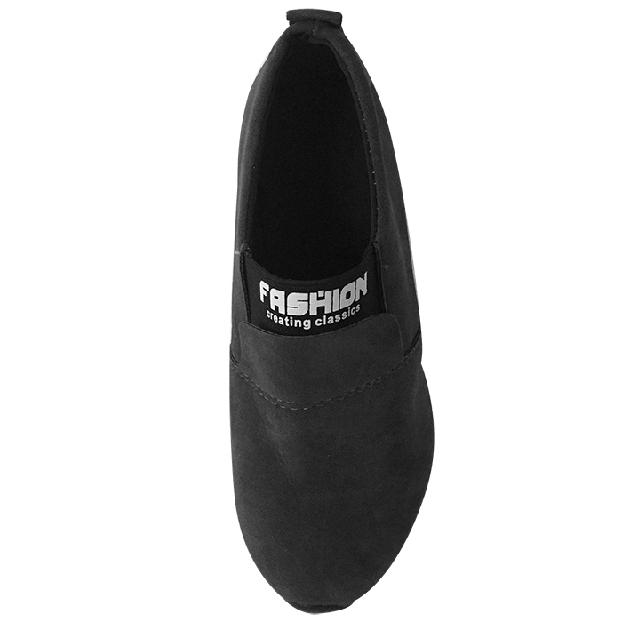 Giày Thể Thao Slip-On Đế độn 5cm size 37 (Xám đen)