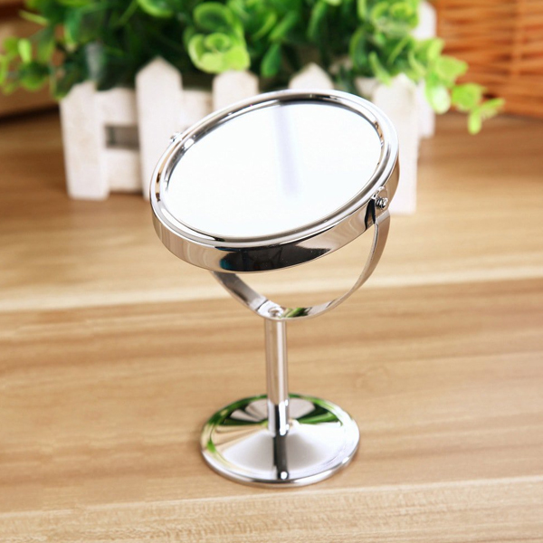Gương trang điểm mini 2 mặt có chân đế
