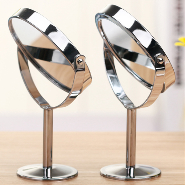 Gương trang điểm mini 2 mặt có chân đế