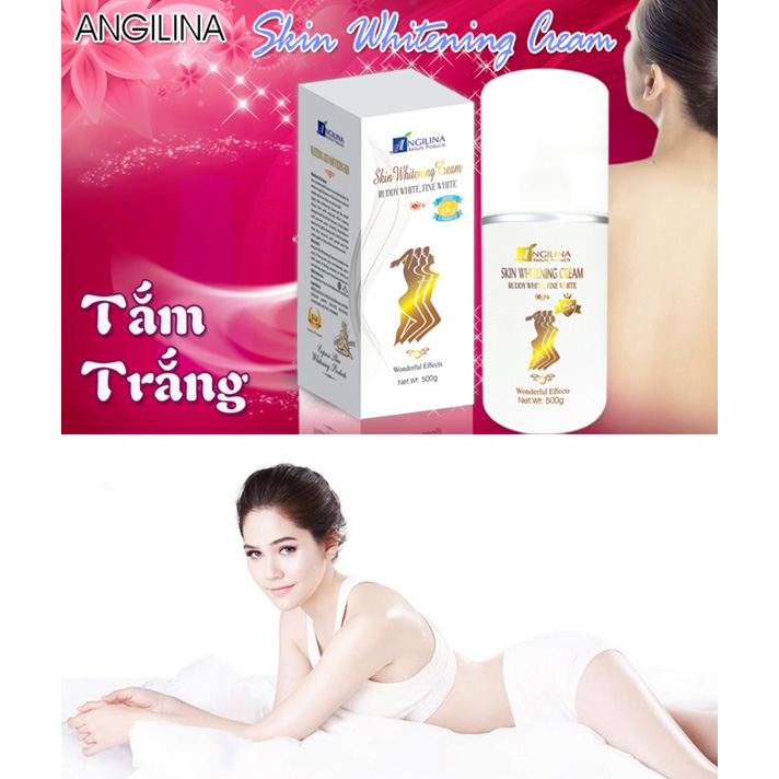 Kem tắm trắng Skin Whitening Cream Angilina 185