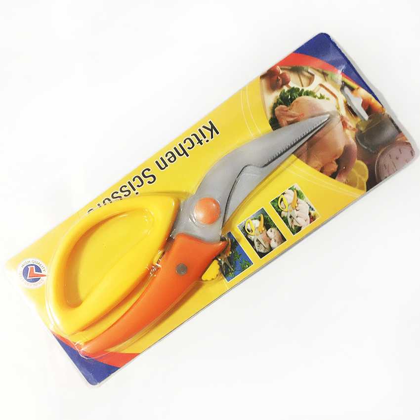 Kéo cắt gà Kitchen Scissors (Vàng cam)