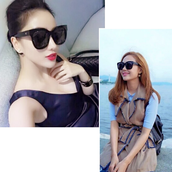 Kính mát phong cách Hàn Quốc cao cấp logo chữ V