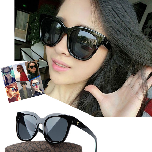 Kính mát phong cách Hàn Quốc cao cấp logo chữ V