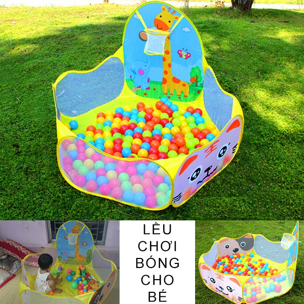 Lều chơi bóng rỗ tự bung cho bé