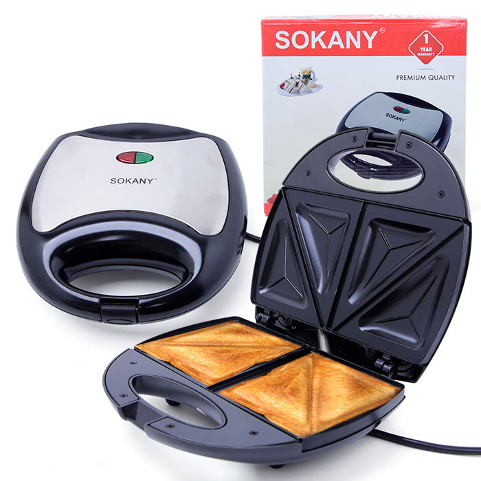 Máy làm bánh hotdog, sandwich Sokany KJ-102 siêu nhanh