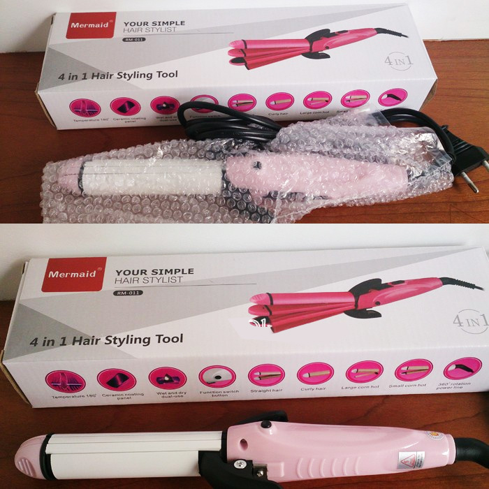 Máy làm tóc 4 in 1 đa năng Mermaid 011 uốn duỗi bấm