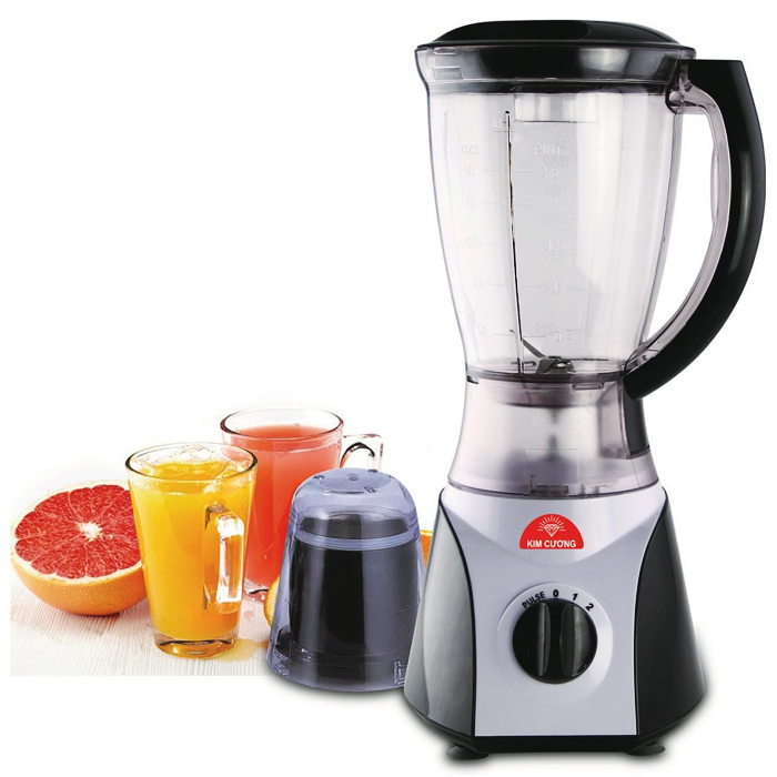 Máy xay sinh tố Kim Cương KC-T319 2 cối xay (nhựa)