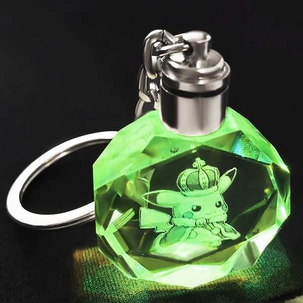 Móc khóa Pha Lê đèn Led đổi màu