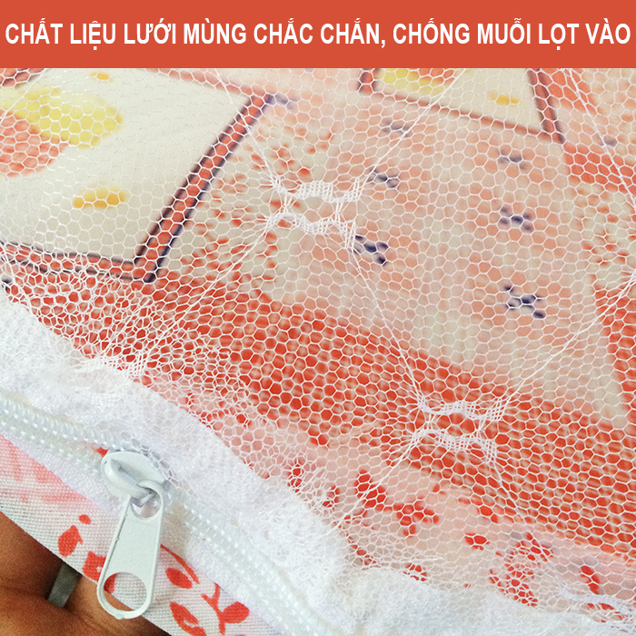 Mùng xếp tự bung chống muỗi cho bé (có đáy không nệm)