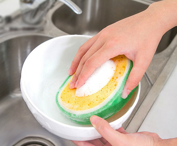 Bộ 4 Bông mút rửa chén hình trái cây