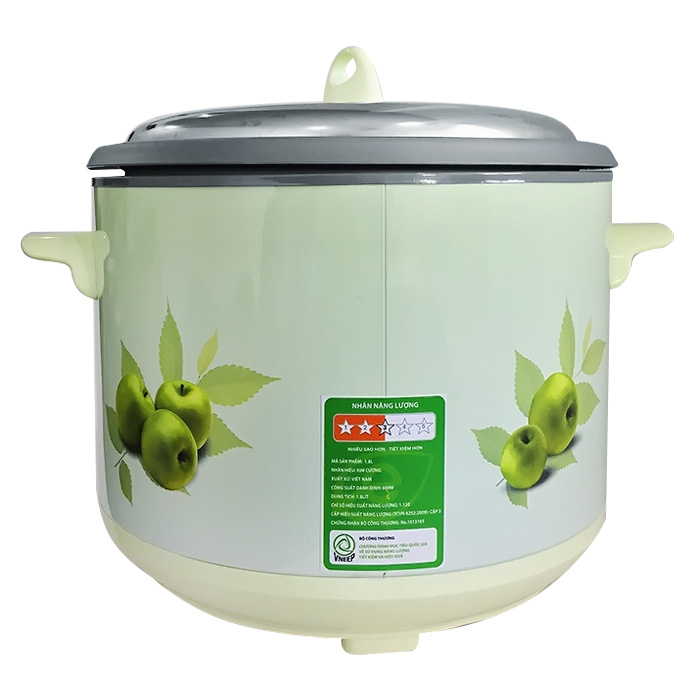 Nồi cơm điện nắp rời Kim Cương 1,8 Lít (Xanh táo)