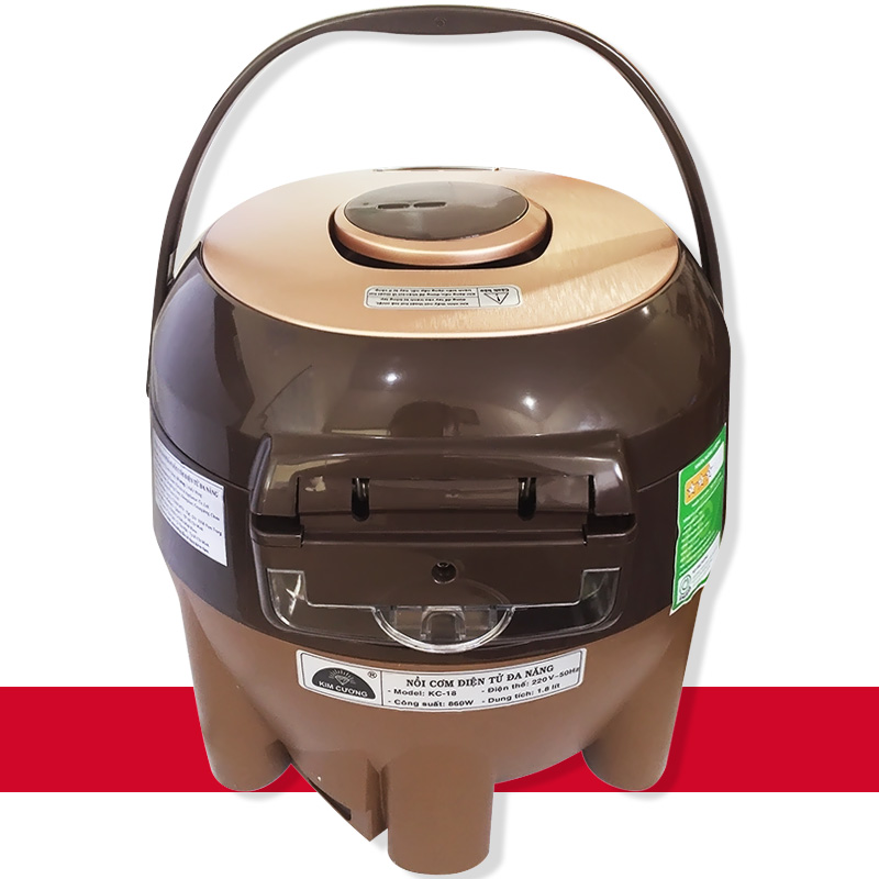 Nồi cơm điện tử cao cấp 1.8 Lít Kim Cương KC-18