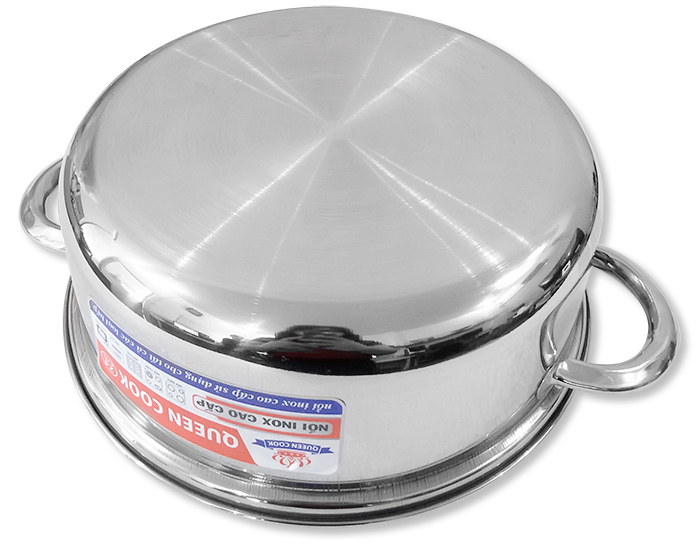 Bộ 3 nồi inox Queen Cook 16, 18, 24cm