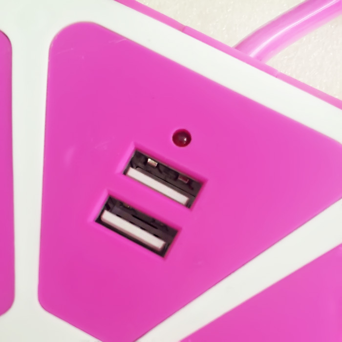 Ổ cắm điện 5 lỗ trái cam có cổng USB tiện dụng