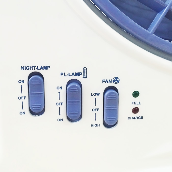 Quạt sạc đèn sạc đa năng Kentom KT-9100