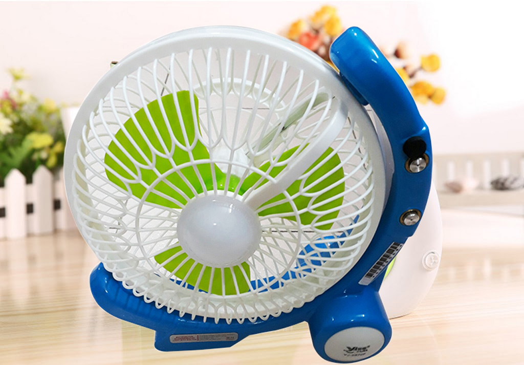 Quạt sạc bàn có đèn Led YJ-5870F (loại lớn)