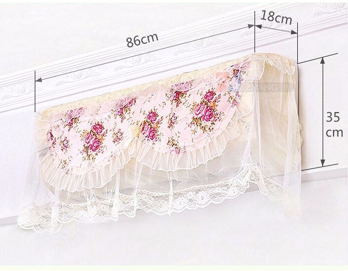 Rèm che máy lạnh phối ren