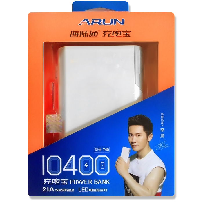 Pin sạc dự phòng Arun Y40 dung lượng 10.400 mAh