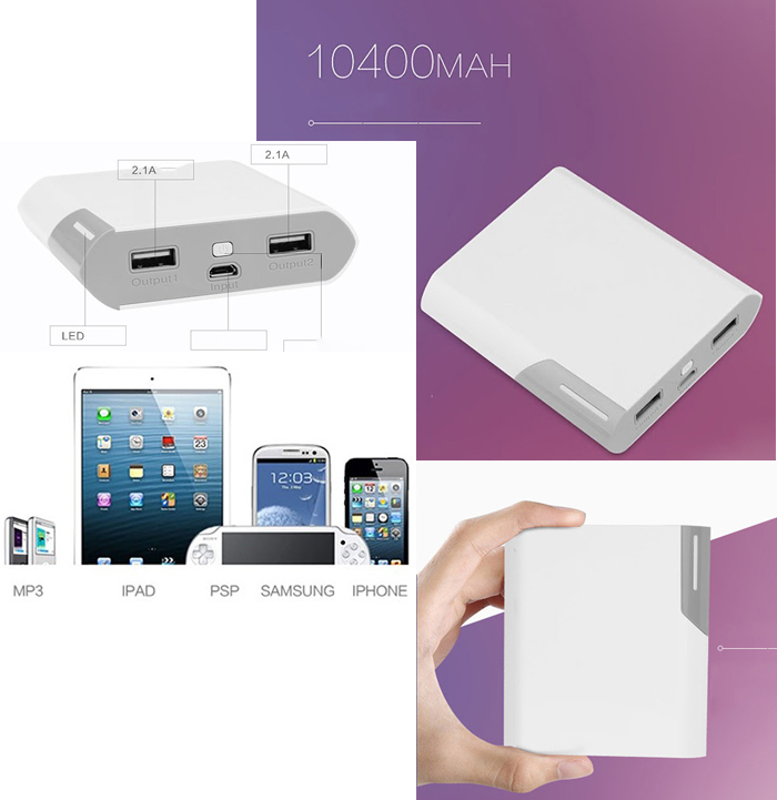 Pin sạc dự phòng Arun Y40 dung lượng 10.400 mAh