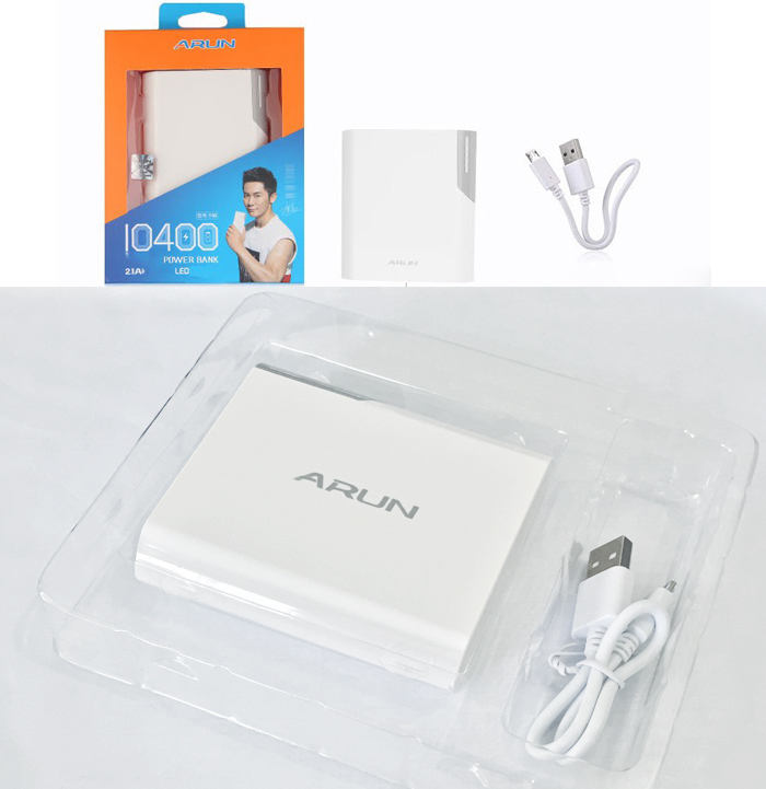 Pin sạc dự phòng Arun Y40 dung lượng 10.400 mAh