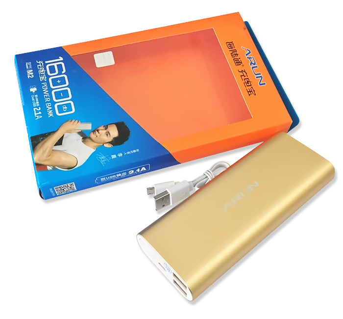 Pin sạc dự phòng Arun M2 dung lượng 16.000 mAh
