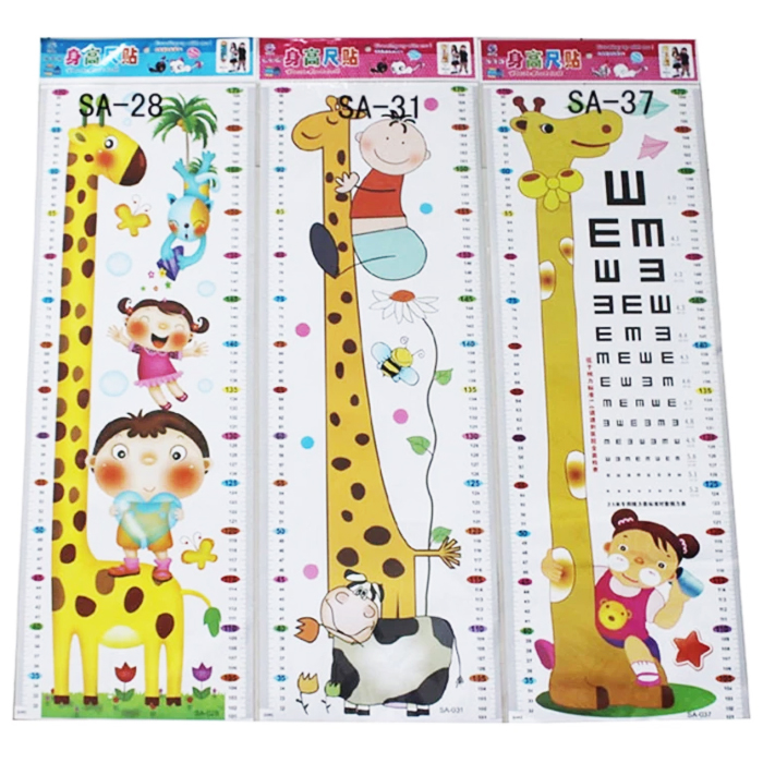 Tranh thước đo hình thú dán tường