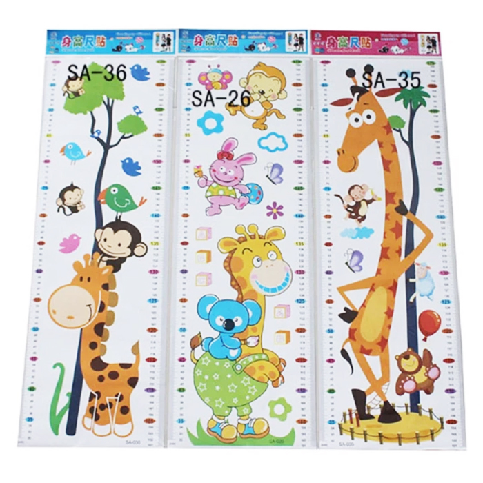 Tranh thước đo hình thú dán tường