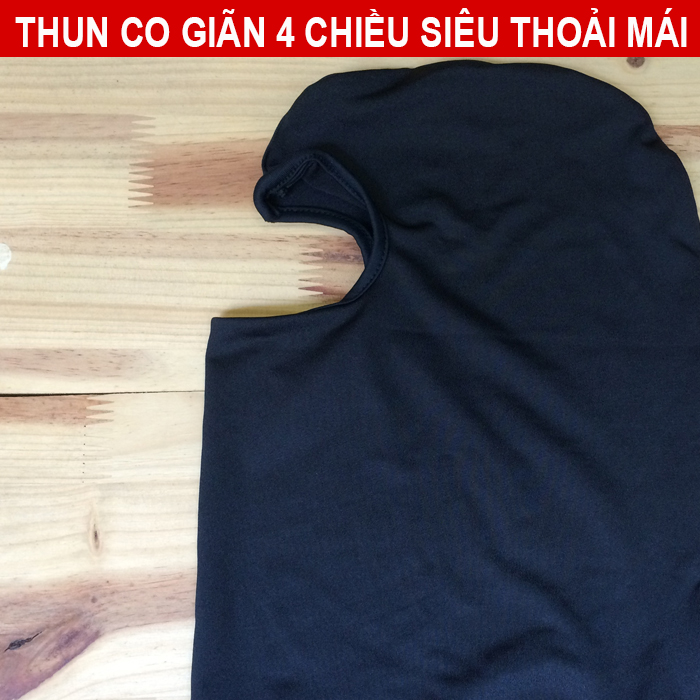 Khăn trùm đầu Ninja đi phượt thun 4 chiều co giãn