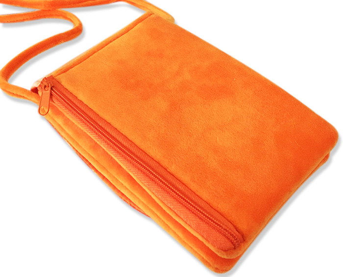 Túi đeo đựng điện thoại 2 ngăn (nhung mịn)