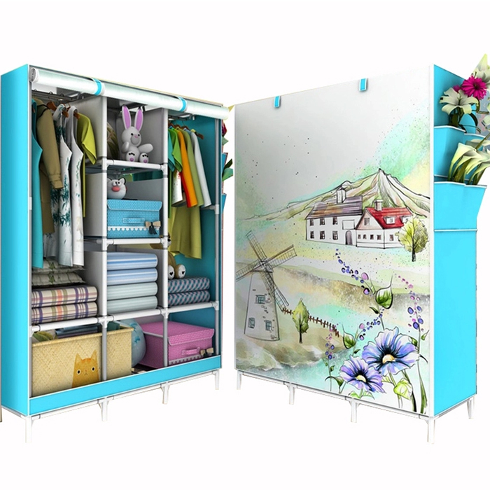 Tủ vải quần áo kiểu dáng 3D