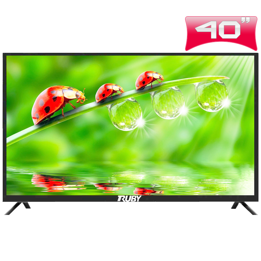 Tivi Led RUBY 40 inch Full HD - Model DVB-T2 (Đen)