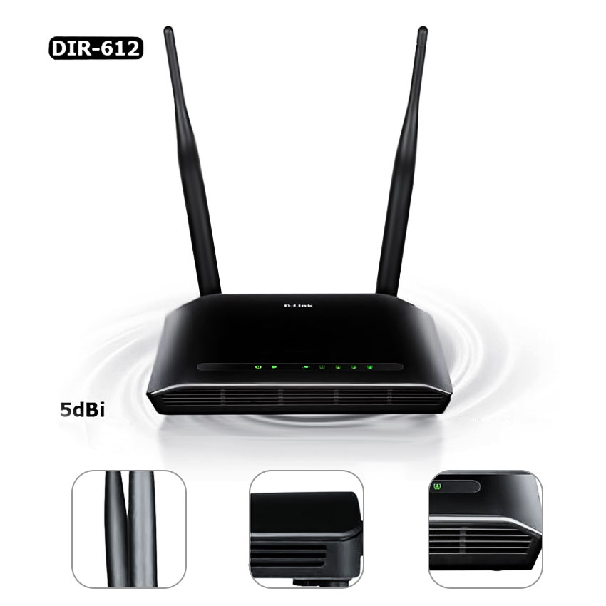Bộ phát wifi D-Link DIR-612/300Mb 2 ăng-ten