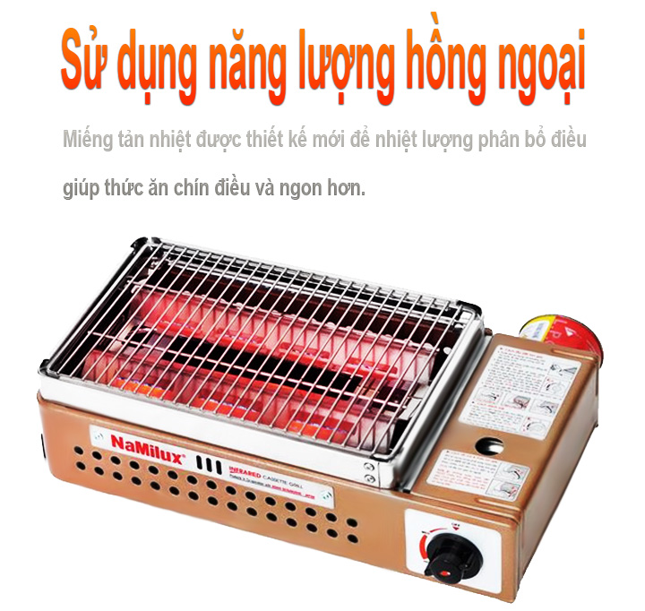 Bếp nướng gas hồng ngoại NaMilux