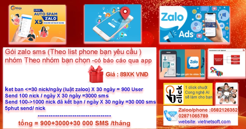 Quảng cáo trên Facebook-Zalo-Sms marketing