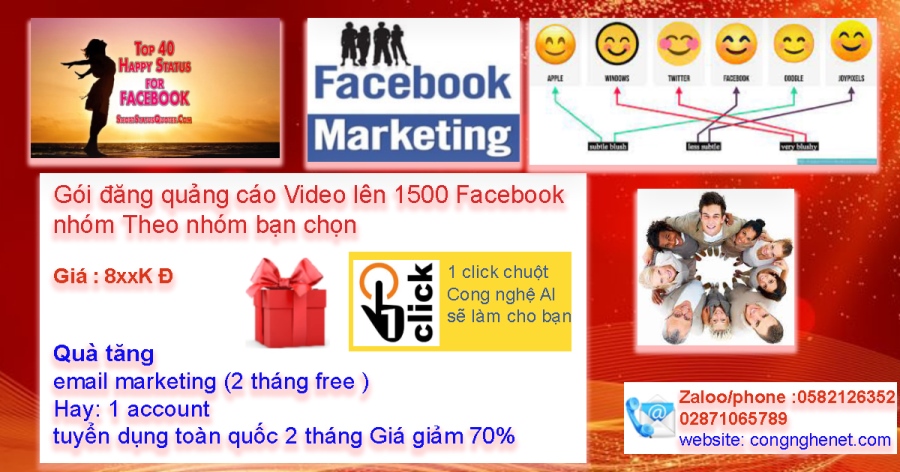 Quảng cáo trên Facebook-Zalo-Sms marketing
