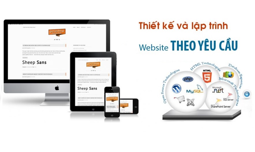 THIẾT KẾ WEBSITE TRỌN GÓI CAO CẤP